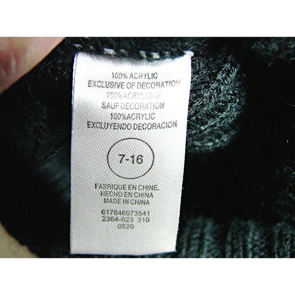 Nike Womens Black Knitted Sparkle Pom Pom Winter Soft Beanie Hat Size 7-16 - Picture 11 of 12